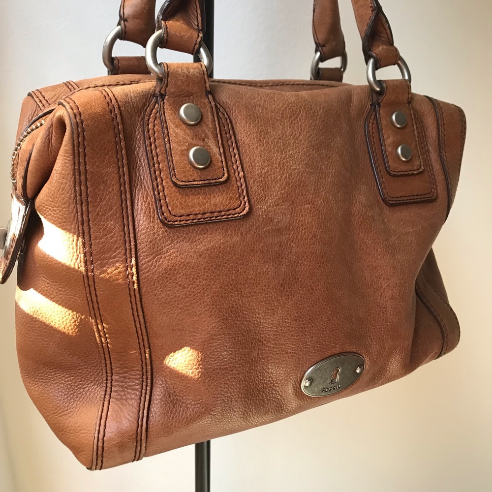 Fossil Leather Bag - Marlow Satchel